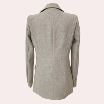 Women's elegant 3-piece suit set with blazer, waistcoat, and trousers in a classic polished design for versatile wear.