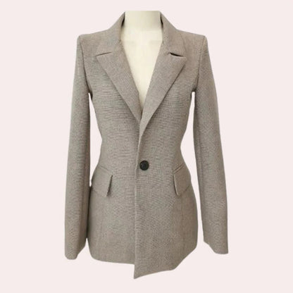 Women's elegant 3-piece suit set with blazer, waistcoat, and trousers in a classic polished design for versatile wear.