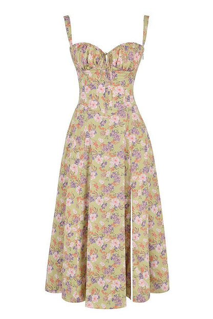 Women's Elegant Corset Summer Dress with Bow Detail - Lexians