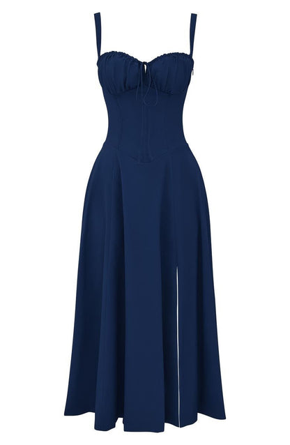 Women's Elegant Corset Summer Dress with Bow Detail - Lexians