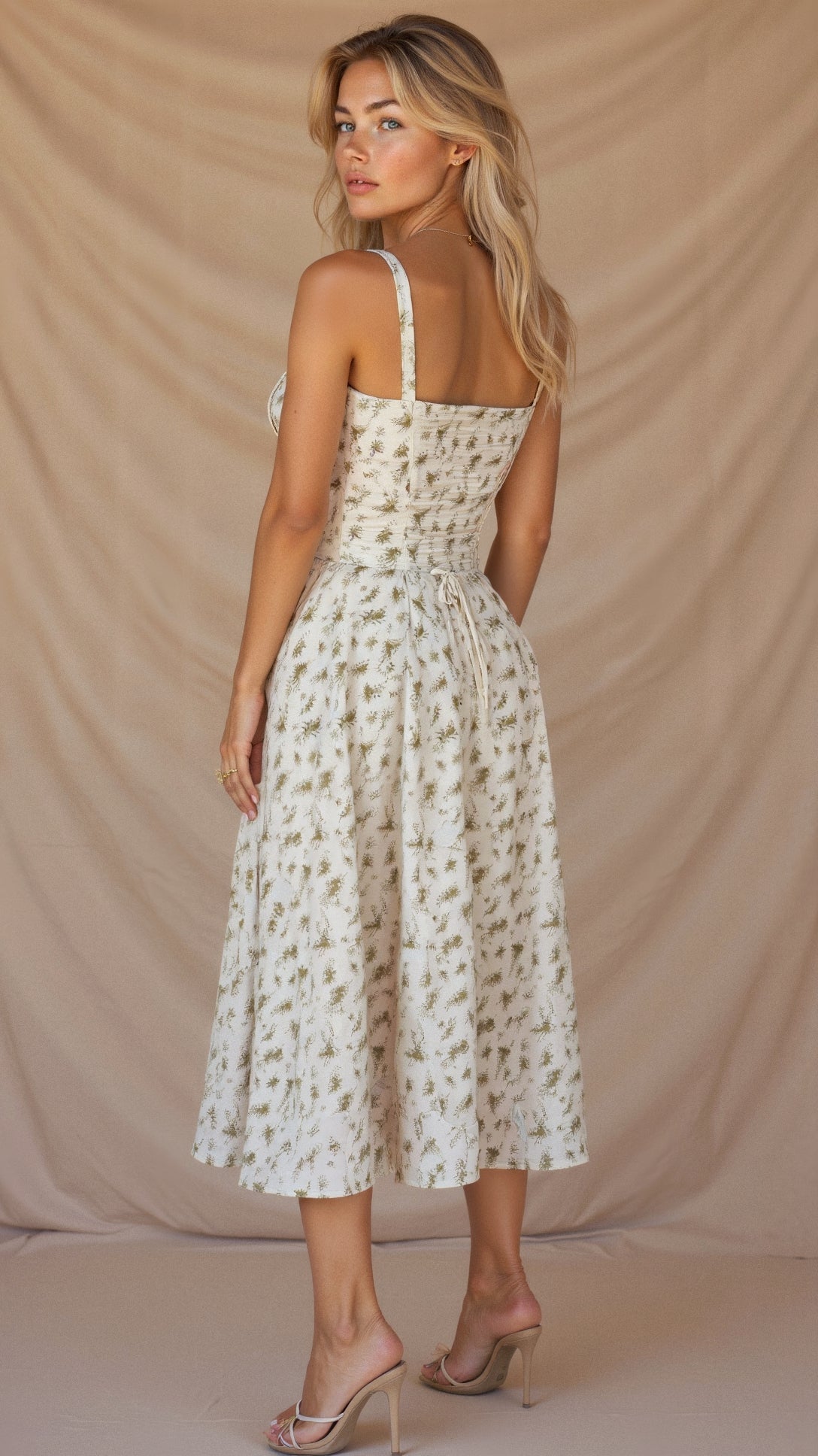 Women's Elegant Corset Summer Dress with Bow Detail - Lexians