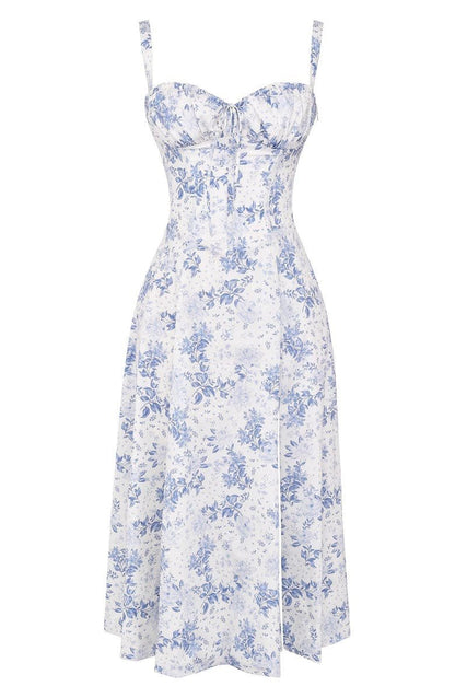 Women's Elegant Corset Summer Dress with Bow Detail - Lexians
