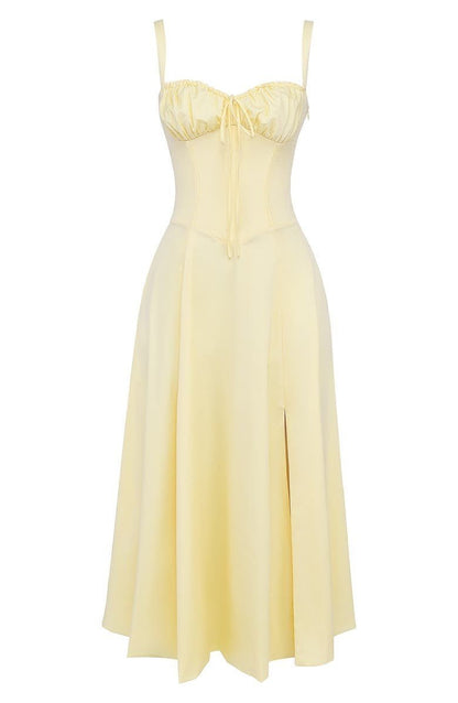 Women's Elegant Corset Summer Dress with Bow Detail - Lexians