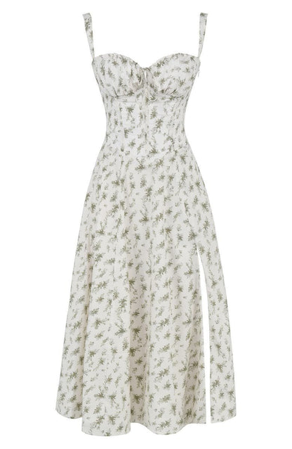 Women's Elegant Corset Summer Dress with Bow Detail - Lexians