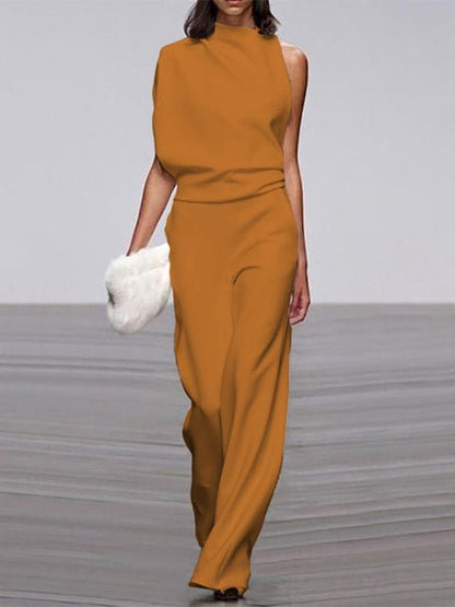 Women's Elegant Sleeveless Jumpsuit - Versatile Chic Style - Lexians
