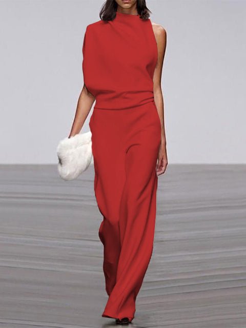 Women's Elegant Sleeveless Jumpsuit - Versatile Chic Style - Lexians