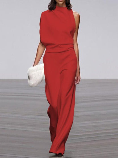 Women's Elegant Sleeveless Jumpsuit - Versatile Chic Style - Lexians