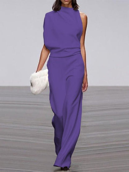 Women's Elegant Sleeveless Jumpsuit - Versatile Chic Style - Lexians