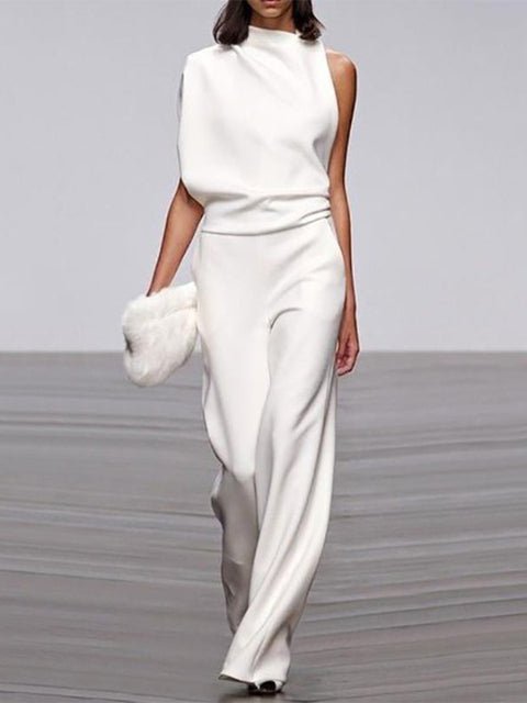 Women's Elegant Sleeveless Jumpsuit - Versatile Chic Style - Lexians