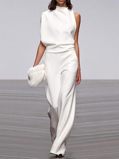 Women's Elegant Sleeveless Jumpsuit - Versatile Chic Style - Lexians