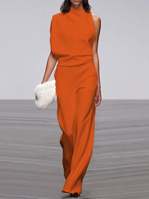 Women's Elegant Sleeveless Jumpsuit - Versatile Chic Style - Lexians