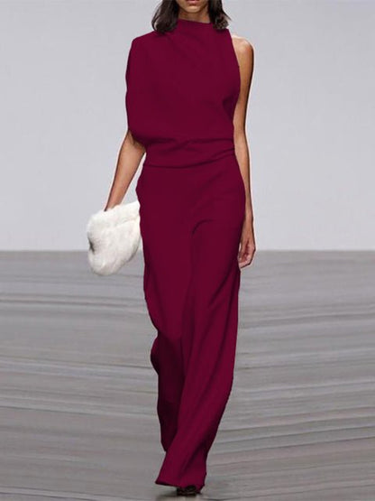 Women's Elegant Sleeveless Jumpsuit - Versatile Chic Style - Lexians