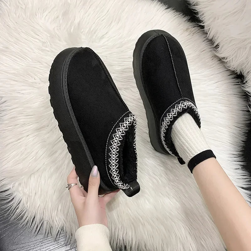 Women's Fleece - Lined Slip - On Mules for Cold Weather - Lexians