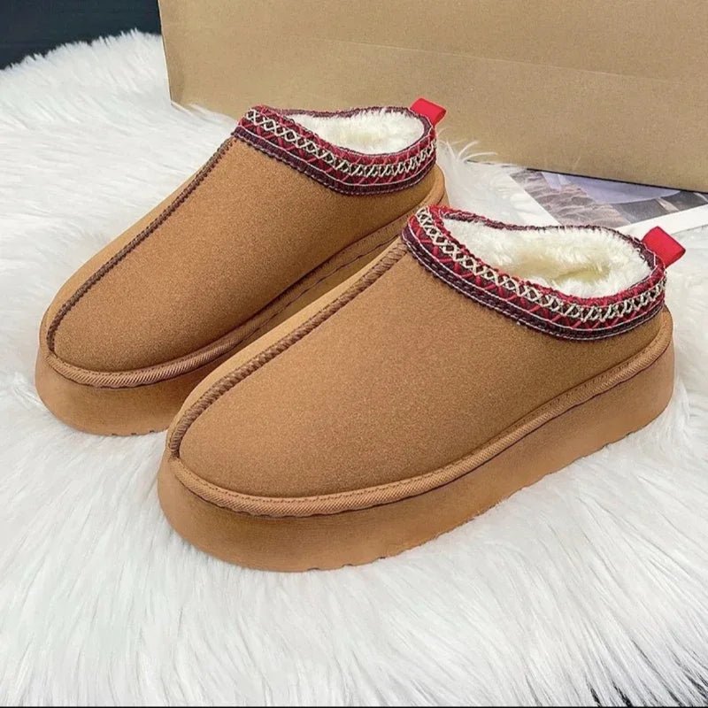 Women's Fleece - Lined Slip - On Mules for Cold Weather - Lexians