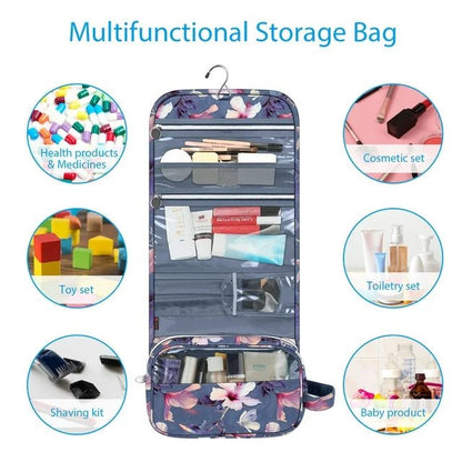 Women's Hanging Makeup Organizer Pouch - Stylish and Practical - Lexians