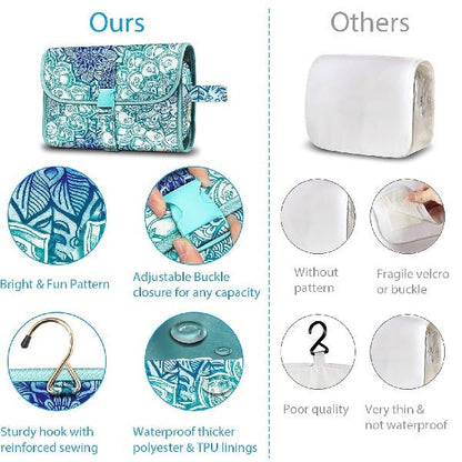 Women's Hanging Makeup Organizer Pouch - Stylish and Practical - Lexians
