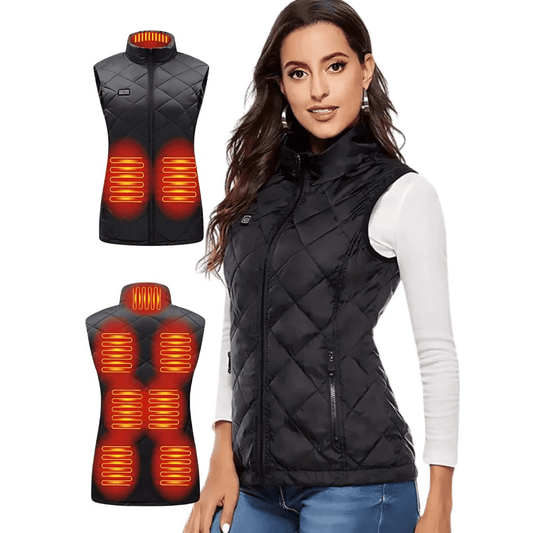 Women's Heated Lightweight Gilet with Nine Heating Zones - Lexians