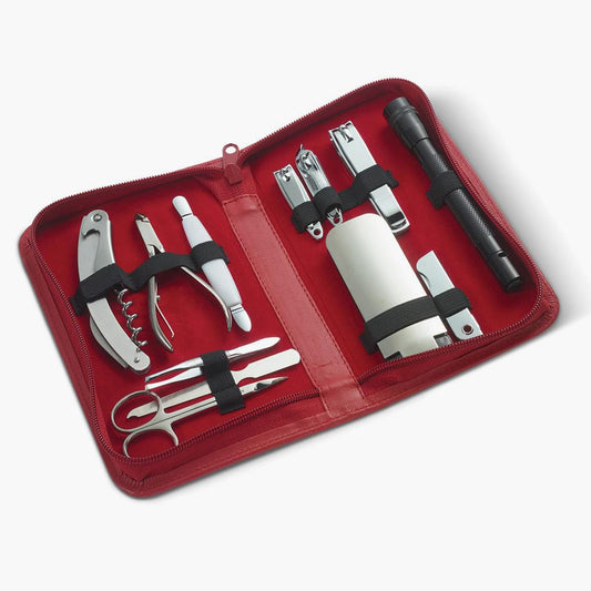 Women's Leather Manicure Set with 12 Professional Tools - Lexians