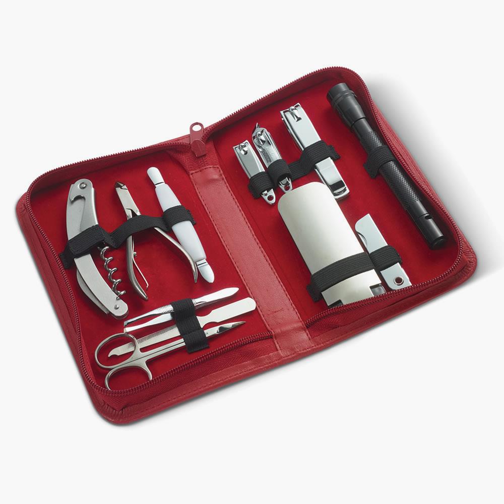 Women's Leather Manicure Set with 12 Professional Tools - Lexians