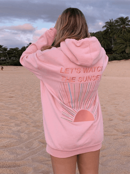 Women's Lightweight Graphic Hoodie - Ophelia - Casual Relaxed Fit - Lexians