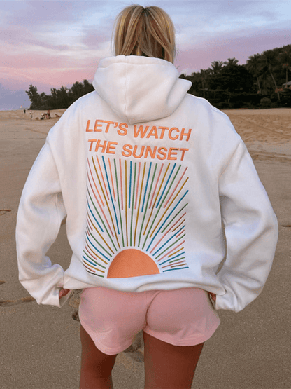 Women's Lightweight Graphic Hoodie - Ophelia - Casual Relaxed Fit - Lexians