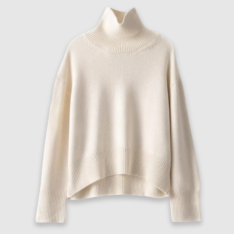 Women's Luxe Cashmere Turtleneck Sweater - Lexians