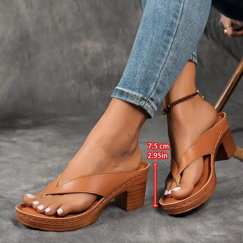 Women's Orthopedic Heel Sandals - Black - Lexians