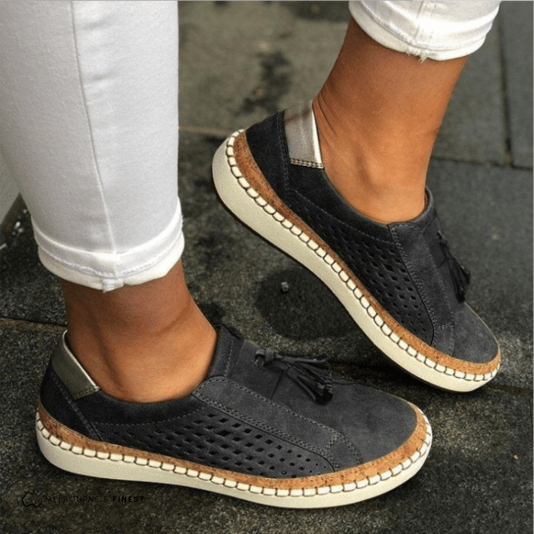 Women's Orthopedic Perforated Slip - On Sneakers - Lexians