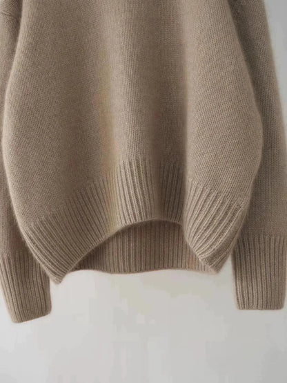 Women's Oversized Cashmere Turtleneck Sweater - Lexians