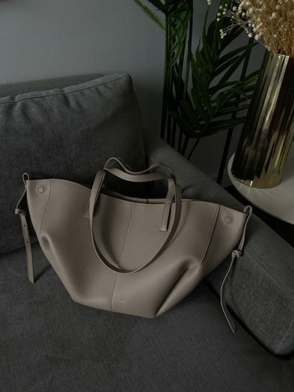 Women's Oversized Grain - Textured Tote Bag - Lexians