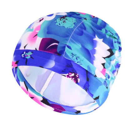 Women's Stretch Nylon Turban Swim Cap for Long Hair - Lexians
