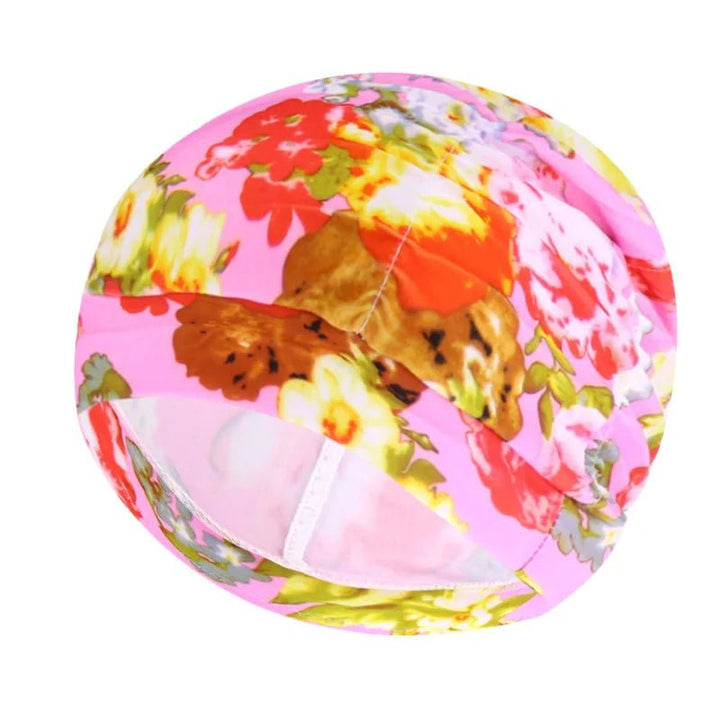 Women's Stretch Nylon Turban Swim Cap for Long Hair - Lexians