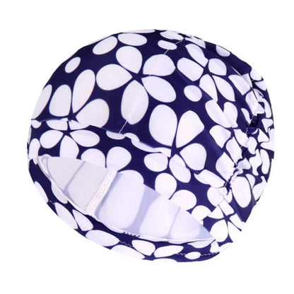 Women's Stretch Nylon Turban Swim Cap for Long Hair - Lexians