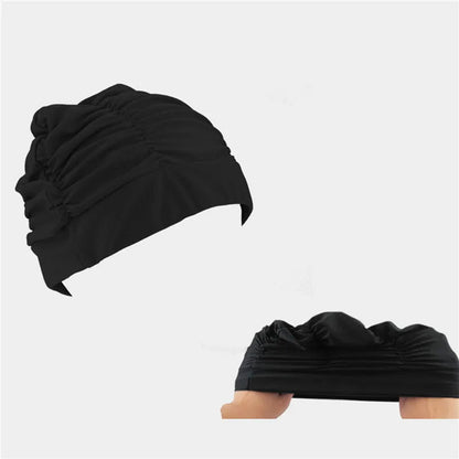 Women's Stretch Nylon Turban Swim Cap for Long Hair - Lexians