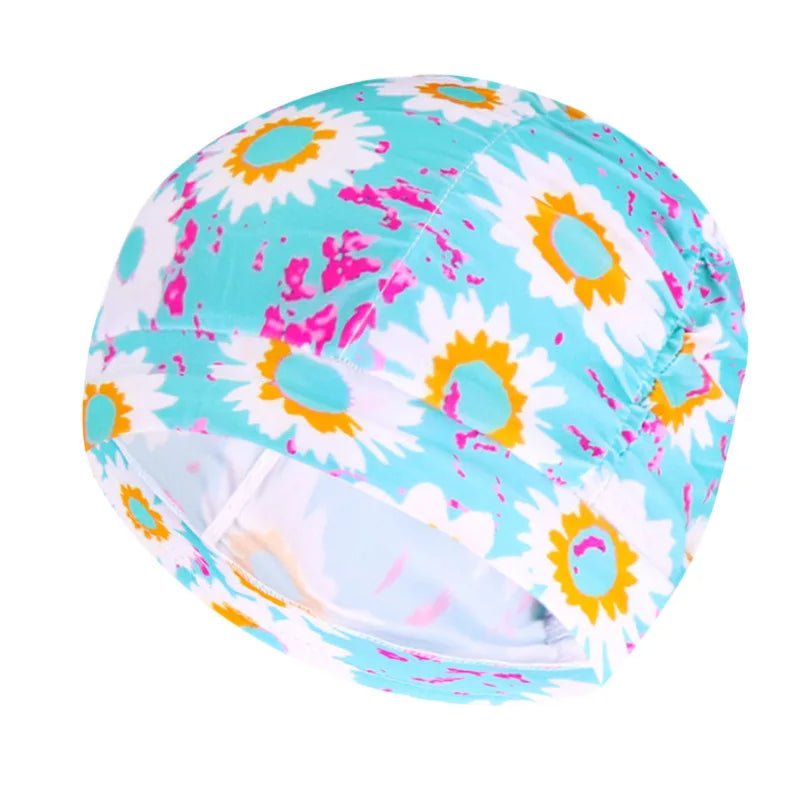 Women's Stretch Nylon Turban Swim Cap for Long Hair - Lexians