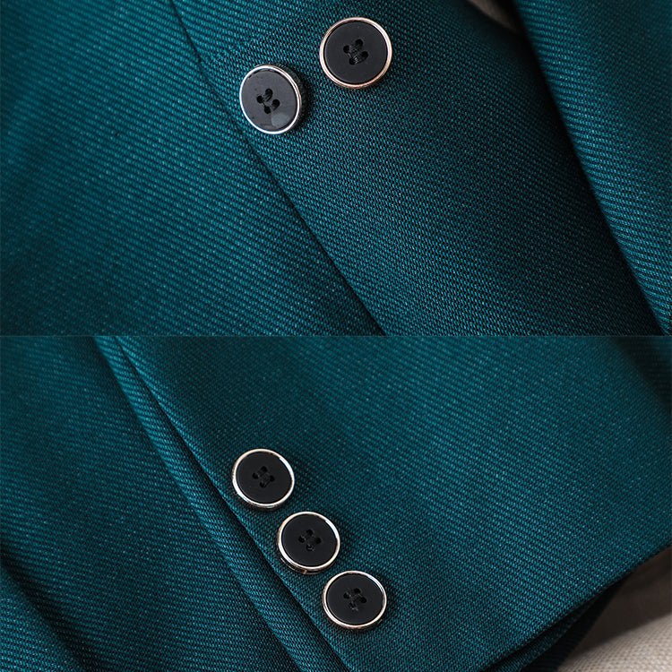 Women's Tailored Blazer & Pants Set in Luxe Poly - Blend - Lexians