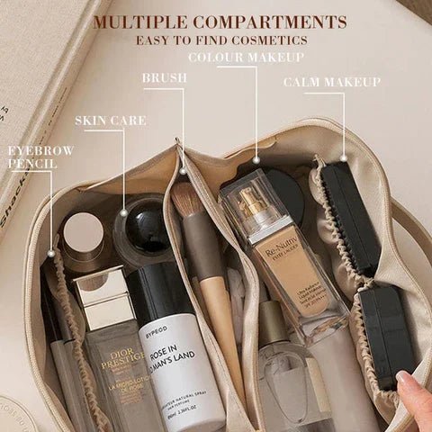 Women's Travel Makeup Organizer with Wide Opening - Lexians