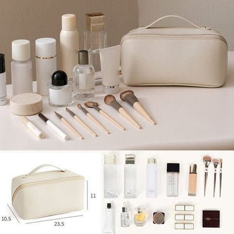 Women's Travel Makeup Organizer with Wide Opening - Lexians