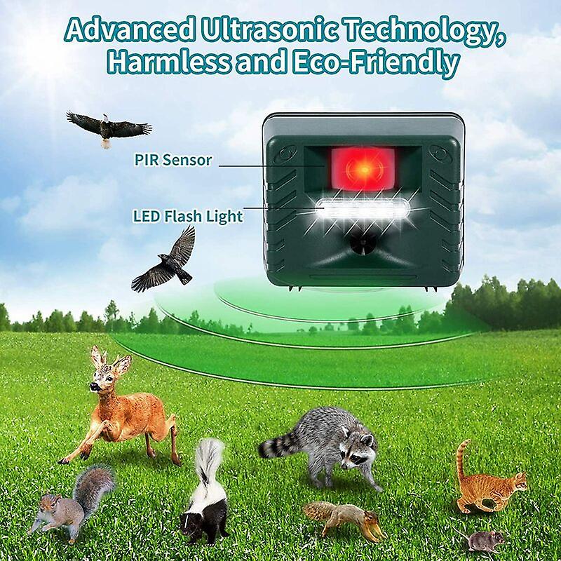Woodpecker Ultrasonic Bird Repeller with Solar Power - Lexians