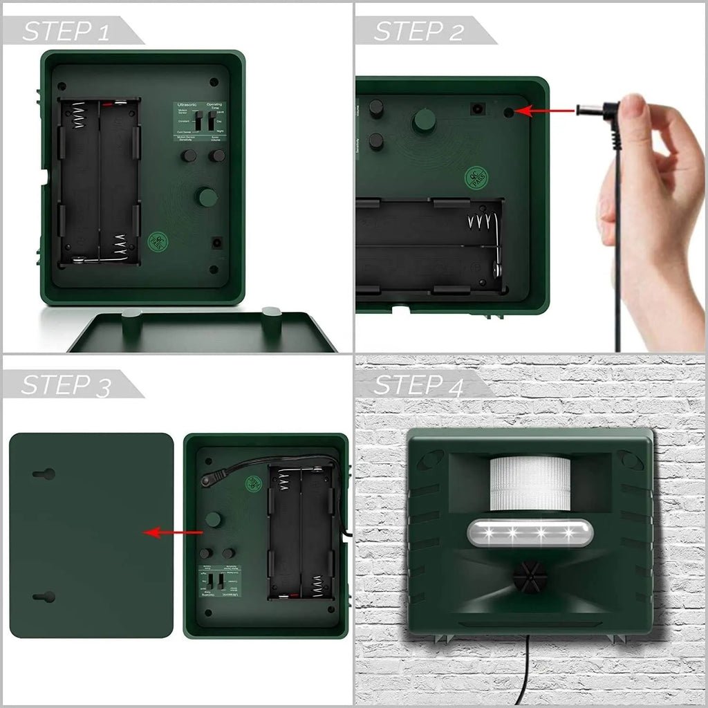 Woodpecker Ultrasonic Bird Repeller with Solar Power - Lexians