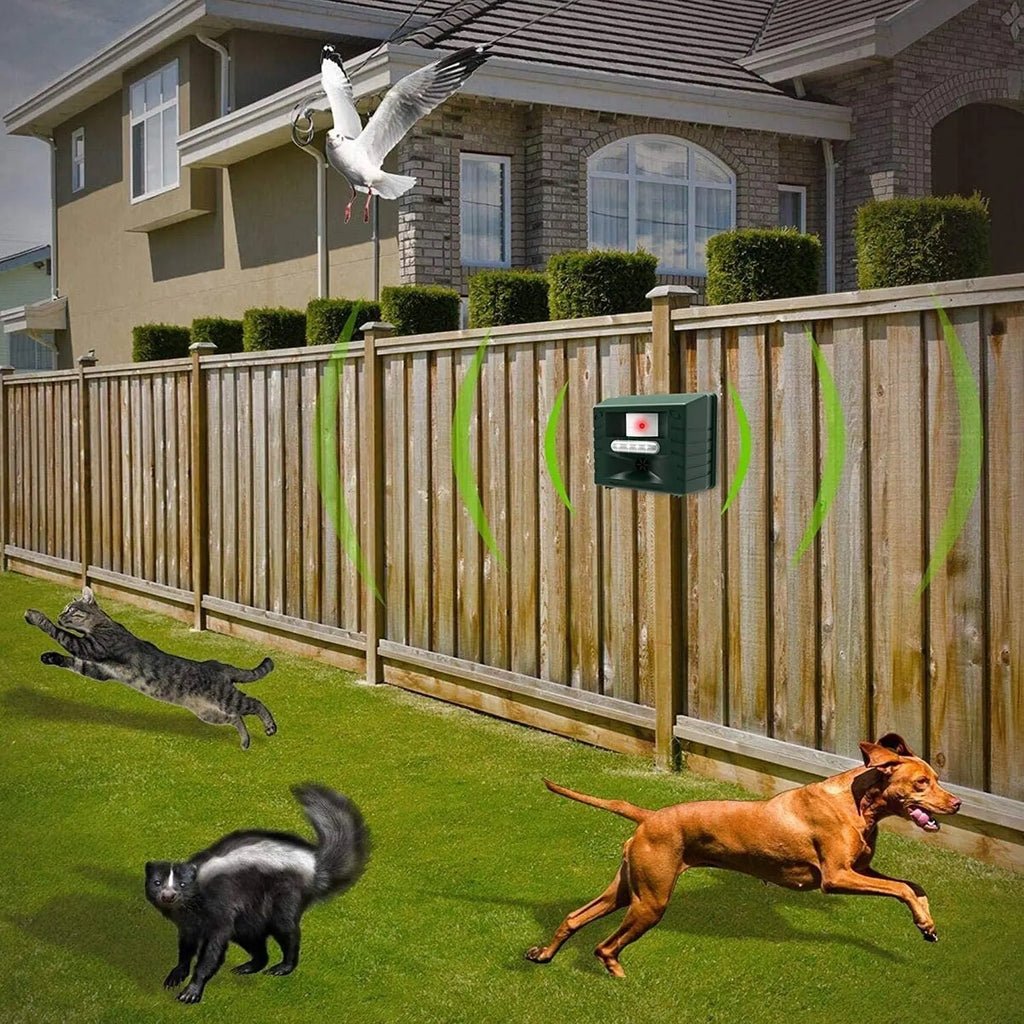 Woodpecker Ultrasonic Bird Repeller with Solar Power - Lexians